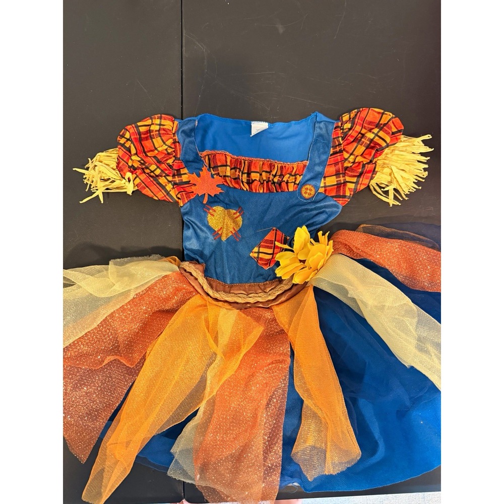 California Costume Collections Girls Halloween Scarecrow Dress 3T-4T Stretch